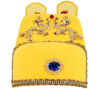 YARNOW Chapeau Empereur Accessoire Polyvalent en Plastique Décoration Élaborée Chinois Design Classique Élégant pour Performances et Opéra Chinois