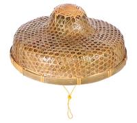 YARNOW Chapeau Tissé en Bambou à Larges Bords, Chapeau de Protection Solaire Unisexe, 36,5 Cm X 14 Cm, Bambou Robuste, Bien Fait, Sûr et Pratique, pour Fêtes et Festivals