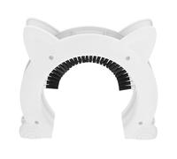 YARNOW Chatière Intérieure en Plastique ABS Blanc Porte pour Chat et Petit Chien Installation Murale ou Porte Épaisse Accès pour Animaux de Compagnie Chatière Robuste et Solide