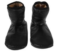 YARNOW Chaussettes Thermiques D’Hiver Unisexes en PU Imperméables Doublure Polaire Épaisse Protection Montante 40-42 Chaussettes Robustes pour Bottes et Activités Outdoor