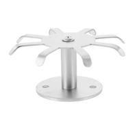 YARNOW Cintre rotatif en acier inoxydable pour rangement ustensiles et torchons, support sous meuble avec crochets pivotants adapté aux cuisines modernes