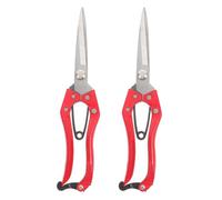 YARNOW Ciseaux à Laine Manuels pour Moutons et Vaches, Lot de 2 Cisailles 24 Cm en Acier au Carbone Poignée Ergonomique Orange, Outils de Tonte Adaptés pour Ferme et Élevage Agricole