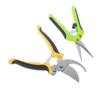 YARNOW Ciseaux de Jardin Sk5 Multifonction 2 Pièces Sécateurs à Élaguer Jaune et Vert Coupe-Branches Fruitiers et Fleurs Outils de Jardinage Légers Poignées Antidérapantes pour Taille