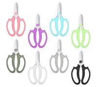 YARNOW Ciseaux de Jardinage Professionnels 8 Pcs Multicolores Sécateurs à Fleurs Ergonomiques en Acier Inoxydable pour Coupe Précise, Taille de Fleurs et Cueillette de Fruits, Outil