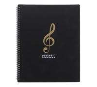 YARNOW Classeur de Partitions A4 Transparent 20 Feuilles en Polypropylène pour Musique Organiseur de Fichiers Musicaux Solide Pochette à Musique Protection Anti-Déchirure Rangement