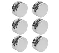 YARNOW Clips de Fixation Résistant à Corrosion 6 Pièces pour Miroir sans Cadre en Fer Argenté, Support Solide pour Verre de 4-7mm, Résistant la Corrosion, pour Boutiques et Hôtels