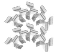 YARNOW Clips pour Étagères D'armoire Forte Capacité de Charge et Fixation Sécurisée Lot de 20 en Fer Argenté pour Armoires et Vitrines