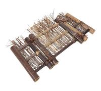 YARNOW Clôture Miniature en Bambou Réaliste pour Projets Miniatures, Bordure de Jardin Confortable et Résistante, Décoration pour Maison de Poupée et Mini Fermes