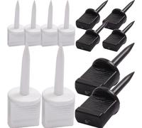 YARNOW Clous de Tir à l'arc Extérieurs 20 Pcs, Épingles Accessoires pour Cibles de Chasse, Goupilles Fixes Polyvalentes pour Fixation de Papier, Équipement Chasse Arc Noir et Blanc