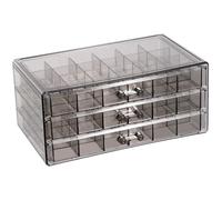 YARNOW Coffret à Bijoux Empilable à 3 Couches 72 Compartiments, Boîte de Rangement Compacte en Ps pour Accessoires et Bagues, pour Voyage et Valise