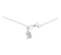 YARNOW Collier Créatif Pendentif Machine à Gâteaux Bijou de Cou en Métal Argenté Chaîne Réglable Présent Original pour Pâtissiers et Amateurs de Desserts