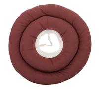 YARNOW Collier de Récupération pour Chat Imperméable en Tissu Taille M Couleur Rouge Foncé Collier de Protection Postopératoire Anti Léchage et Griffure pour Convalescence Animale