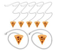YARNOW Collier Pendentif Pizza Collier De Pizza Amusant Amitié Pour Femme Accessoire Festif Pour Soirée
