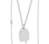 YARNOW Collier Pendentif pour Femme en Métal Argenté Chaîne Délicate 1 Pièce Style Minimaliste Bijou Léger Adapté pour Usage Quotidien et Fête des Mères