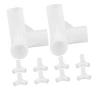 YARNOW Connecteur de Tringle de Placard 13mm 10 Pièces en Plastique | Élément de Jonction pour Armoire et Meuble, Installation Rapide, Structure Épaissie, Rangement de Placard