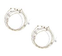 YARNOW Cordes de Lyre 19 Cordes en Acier, Accessoires de Remplacement pour Lyre, Tension Modérée, Haute Résistance à L’humidité, Utilisation Musicale Professionnelle et Acoustique