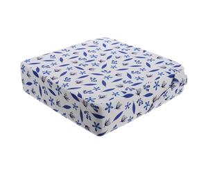 YARNOW Coussin Rehausseur Chaise Haute Garçon Fille Imperméable Ans Siège Booster Portable Bleu Motif Housse Amovible Lavable Sangles Sécurisées pour Repas et Études