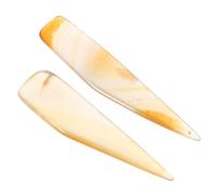 YARNOW Couteau à Polir Bijoux en Agate 7 CM Lot de 2 Outils pour Polissage Précis et Entretien des Bagues en Or et Argenté Plusieurs Styles