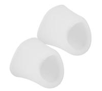 YARNOW Couvercle de Bec Verseur de Théière en Silicone Blanc, Lot de 2 Pièces, Facile à Entretenir et Nettoyage Complet, Accessoire Anti-éclaboussures pour Usage Domestique