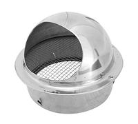 YARNOW Couvercle de Ventilation Mural Anti-pluie en Acier Inoxydable 160 Mm, Sortie D'air Hotte Aspirante sans Lames, Protection pour Conduit D’évacuation Extérieure, Accessoire Solide