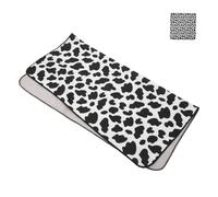 YARNOW Couverture de Toilettage pour Chats Auto-adhésive Couverture de Protection Anti-Fugue pour Coupe des Griffes Respirante avec Motif Vache pour Chaton