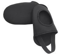 YARNOW Couvre-Chaussures de Cyclisme Coupe-Vent et Thermique Demi-Chaussette Réglable pour Vélo Protection Antivol Accessoire d'Équitation Noir VTT et Route 1 Paire