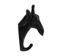YARNOW Crochet Décoratif en Résine Forme Girafe Noir, Crochet D'accueil Élégant et Facile à Installer pour Salon et Décoration Artisanale Murale