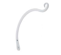 YARNOW Crochet Mural en Fer Blanc pour Panier de Fleurs 8 Pouces, Support Robuste et Design Simple, pour Jardinage Intérieur et Décoration de Fleur