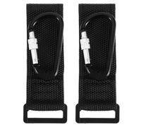 YARNOW Crochets de Poussette en Pu et Alliage D'aluminium Antidérapants, Lot de 2 Pièces, Grand Crochet Pratique pour Berceau et Ceinture de Traction, pour Shopping