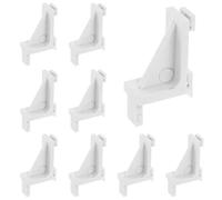 YARNOW Crochets en Plastique Blanc Support Réglable Facile à Installer Lot de 10 pour Étagère de Congélateur pour Armoire Congélateur et Stockage Froid