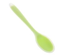 YARNOW Cuillère Silicone Mini pour Garçon Fille Outil Dalimentation Incassable Cuillère Garçon Fille Facile à Manipuler pour Salades et Aliments Couleur Vert Translucide