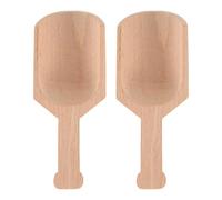 YARNOW Cuillères En Bois De Qualité Supérieure 2 Pièces Cuillères Doseuses Multifonctions Pour Sel De Bain Thé Épices Poudre Ustensiles Cuisine Et Maison 4.13" X 1.57"