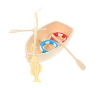 YARNOW Décoration Bateau Flottant Plastique pour Aquarium Modèle Réaliste et Ornement Créatif pour Maison Bureau et Table
