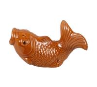 YARNOW Décoration De Fontaine pour Bassin à Poissons Cascade Décorative Céramique Petit Bec Verseur Forme De Poisson Distributeur Eau pour Jardin Et Extérieur