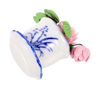 YARNOW décoration de Maison de poupée Plante en Pot de Simulation poupées Tout Petit Notre Ornement de Micro Paysage Faux Mini Ornement de Maison Parterre de Fleurs Miniatures résine