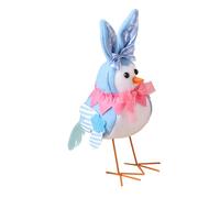 YARNOW Décoration de Pâques Oiseau en Peluche Bleu, Oisillon en Coton PP et Tissu, Peluche pour Tout-Petit, Figurine Décorative pour Table et Ambiance Festive