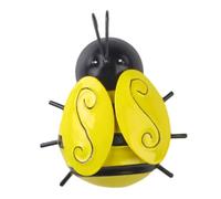 YARNOW Décoration Murale Abeille En Métal 3d Pour Jardin Extérieur Grand Format, Applique Murale Suspendue Résistante, Décoration Artistique Pour Clôture Et Terrasse