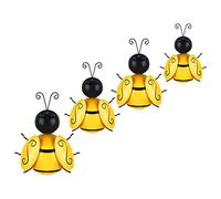 YARNOW Décoration Murale En Fer Forgé Suspension Murale En Métal En Forme Dabeille Ensemble De Pendentifs Décoratifs