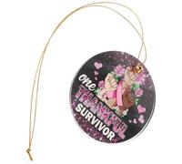 YARNOW Décoration Voiture Ruban Rose Lutte Cancer Du Sein Pendentif Suspendu Ornement Espoir Fille pour Intérieur Auto