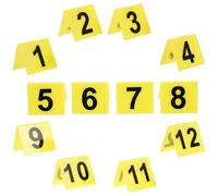 YARNOW Décorations de Scènes de Crime 12 Tentes Numérotées 1-12 en Acrylique pour Jeu de Loup-Garou et Événements Halloween