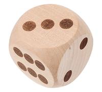 YARNOW Dés Bois Géants Dés de Jeu avec Coins Arrondis pour Activités Famille Jeux de Société et Événements Extérieurs