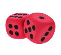 YARNOW Dés Éducatifs en EVA 8Cm pour Garçon et Filles Jouets de Jeu de Société Accessoires Colorés pour Fête Ensemble de 2 pour Activités en Plein Air et Éducation