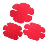 YARNOW Dessous de Plat Protège-casseroles et Assiettes Lot de 12 Résistants Chaleur en Tissus Non Tissés Rouges en Céramique Cuisine et Transport Sécurisé