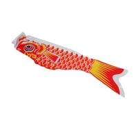 YARNOW Drapeau Carpe Japonaise en Tissu Rouge 100cm pour Décoration de Restaurant et Extérieur, Symbole de Chance et Ambiance Traditionnelle