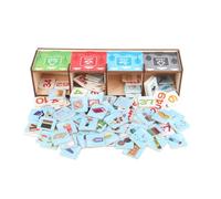 YARNOW Éducatif de Tri des Déchets en Bois Multicolore Jeu de Comptage pour Garçon et Filles Matériel Pédagogique Montessori pour Apprentissage et Développement Cognitif à la Maison
