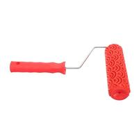 YARNOW Embossing Texture Paint Roller Caoutchouc pour Décoration Murale à Motifs pour Cloisons Sèches Outil Portable pour Effets Artistiques Embossés