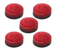 YARNOW Embouts de Queue de Billard 11mm en Cuir Multicouche 5 Pièces | Conçus pour Joueurs et Réparateurs, Adaptés aux Queues de Billard et Ferrules, Idéals pour Tournois et Entraînements