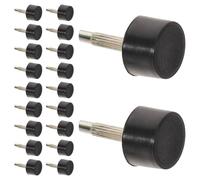 YARNOW Embouts de Talons Ronds Noirs 10 Mm pour Talons Hauts Kit de Remplacement 20 Paires Antidérapants Protection Solide pour Réparation Quotidienne Chaussures Féminines