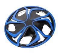 YARNOW Enjoliveur Moyeu Voiture Bleu Noir PP et Décoratif Cache-Roue Résistant avec Finition Polie et Design Moderne