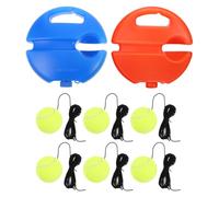 YARNOW Ensemble De 2 Entraîneur de Tennis Rebondissant en Plastique pour | Travail Individuel, Studios et Courts, Améliore Cadence et Régularité, Portable, Balle avec Corde Élastique
